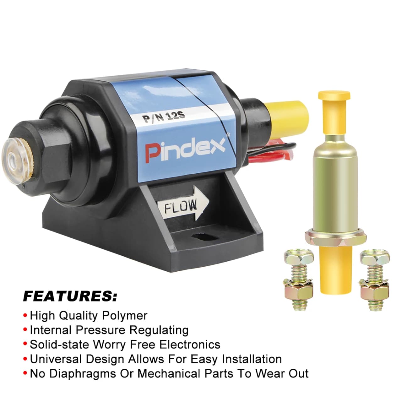Micro pompes à carburant électroniques universelles 12V 35 GPH 4-7 PSI, pompe à huile externe adapté