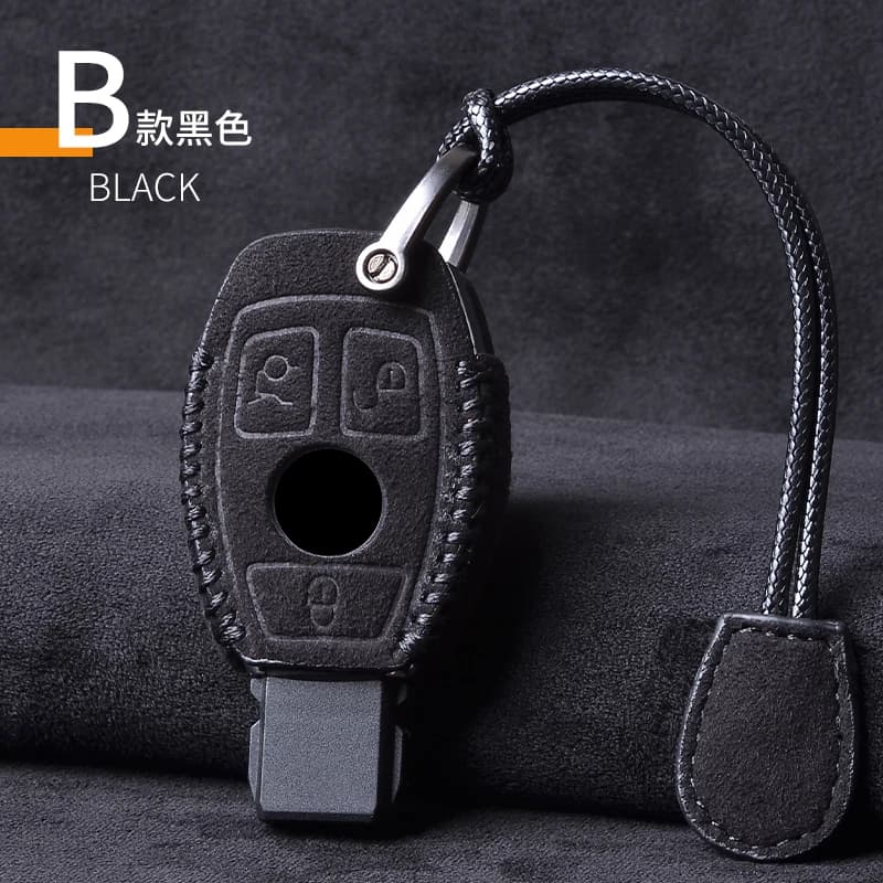 Housse de clé de voiture en cuir, étui porte-clés pour Mercedes Benz CLS CLA GL R SLK AMG A B C S cl
