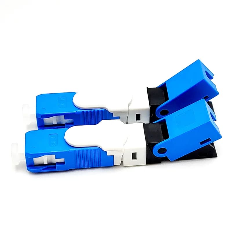 Connecteur rapide de Fiber optique FTTH SC UPC, 100 pièces, connecteur rapide à Fiber optique unique