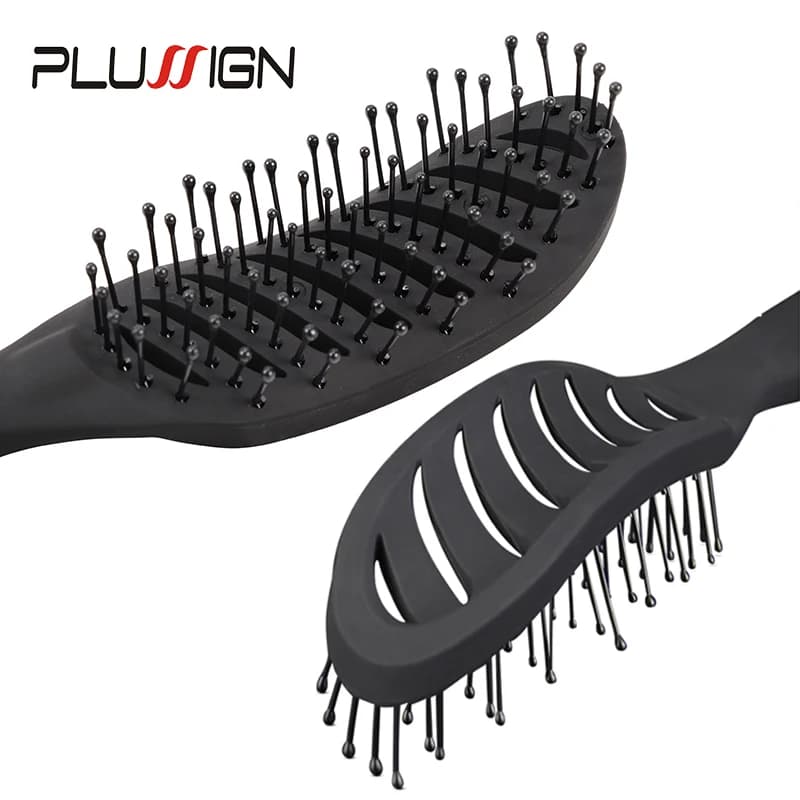 Brosse à cheveux bouclés, peigne de Massage pour Salon de coiffure, brosse de séchage démêlante, bro
