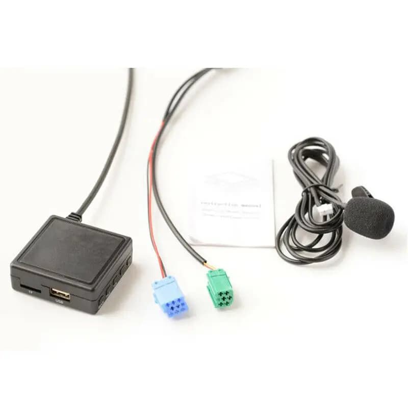 Adaptateur audio Bluetooth pour autoradio, câble AUX, microphone mains libres, fonction d'entrée aud
