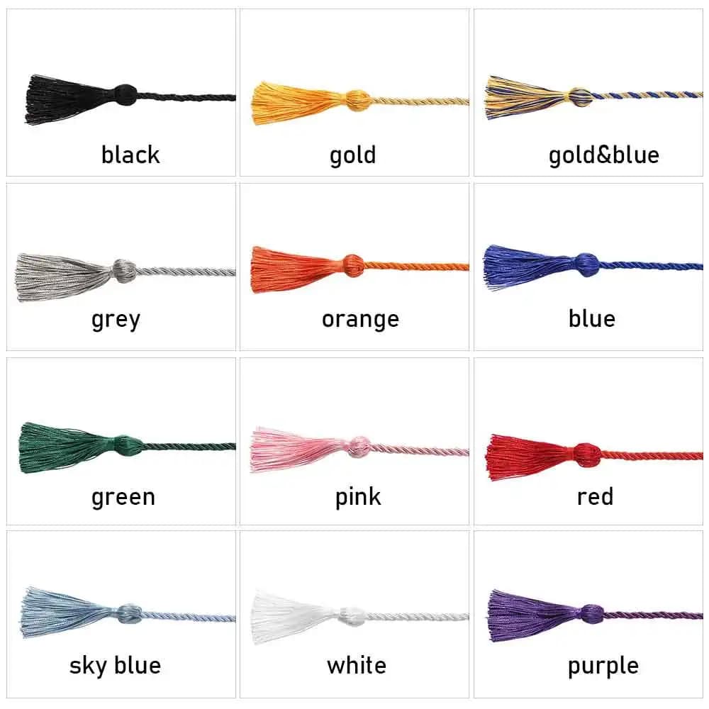 Glands de ULd'honneur de remise des diplômes, fil de polyester, cadeau de robe de célibataire, décor