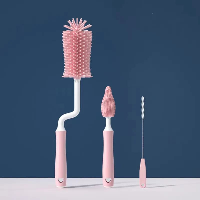 Brosse de nettoyage de bouteilles en Silicone, sucette pour bébé, épurateur de paille, petite brosse