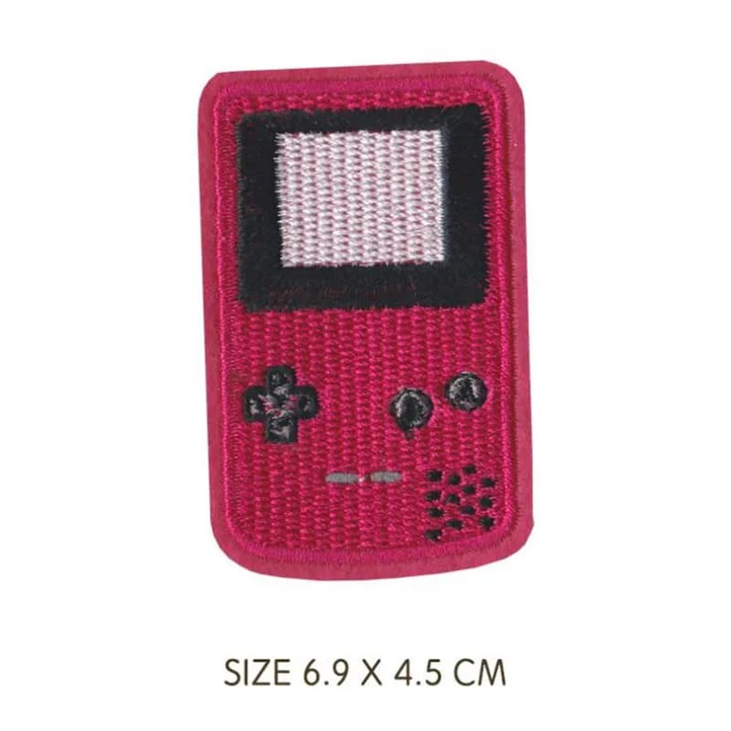 Rétro mignon TV bande console de jeu patchs brodés fer sur patchs pour vêtements bricolage Motif ray