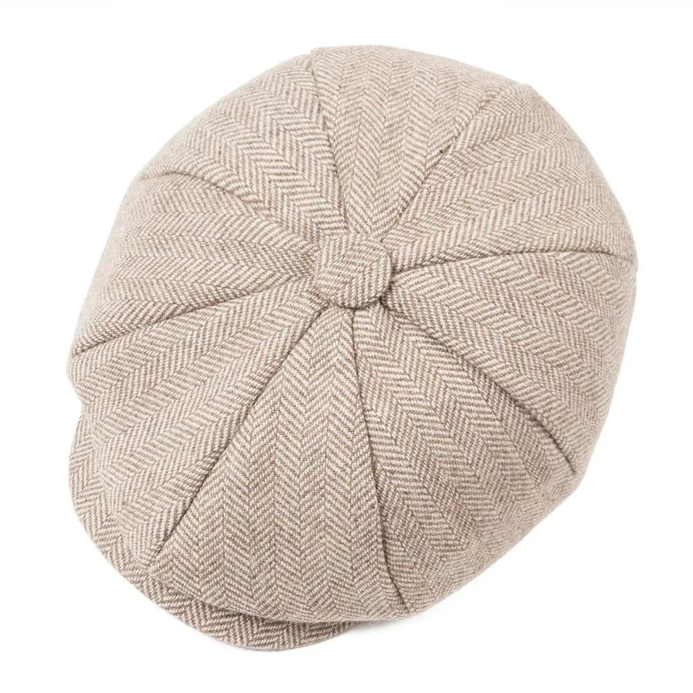 JANGOUL Casquette Baker Boy Petite Taille en Mélange de Laine, Casquettes Newsboy, Chapeau Plat à Ch