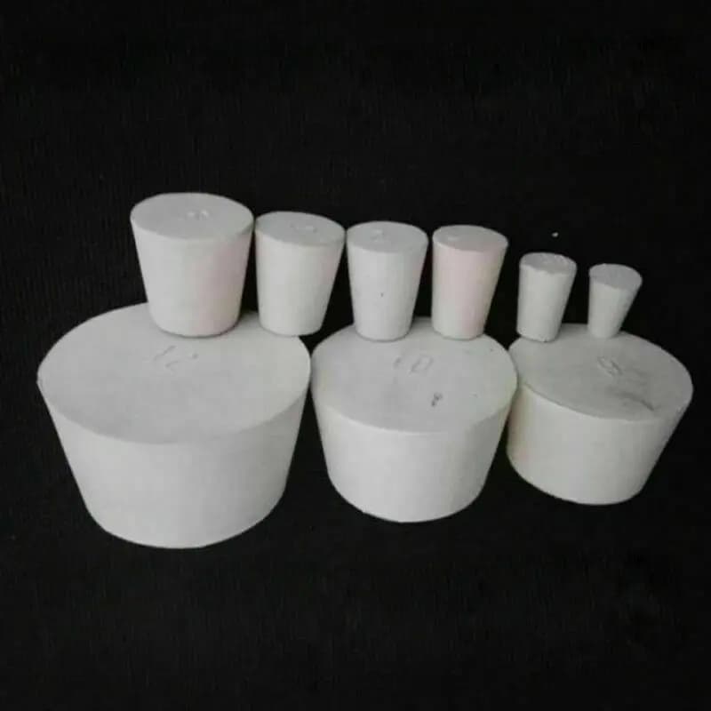 Bouchon de bouchon en caoutchouc solide, 10 pièces, Tube de bouteille, accessoires de meubles de lab