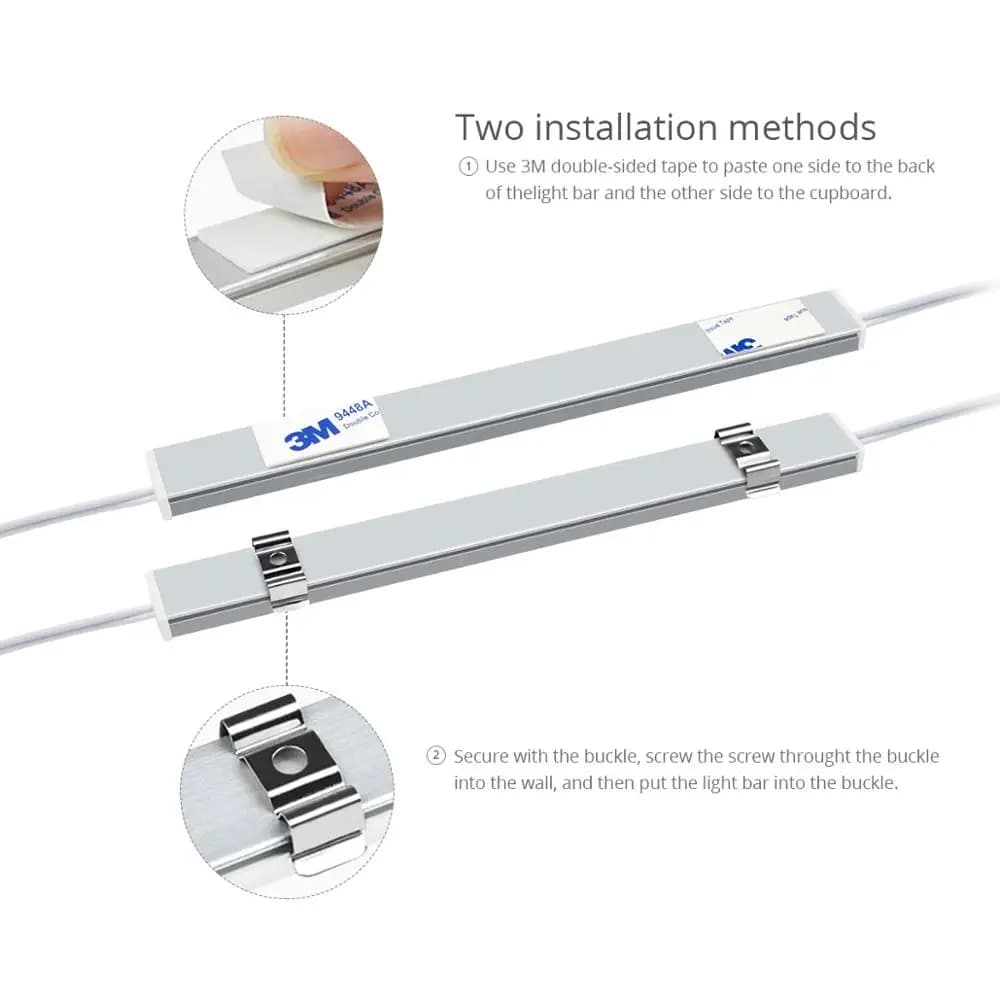 Lampe de cuisine intelligente, fonctionne avec Tuya Smart Life, LED, barre de contrôle, 30/40 cm, 50