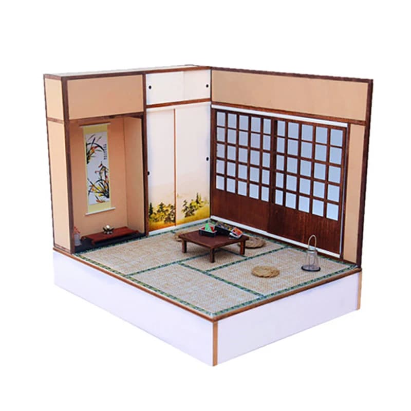 Maison à beurre l'inventaire en bois avec kit de meubles, bricolage, chambre d'anime japonais, maiso