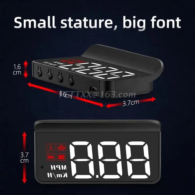 Affichage tête haute HUD M3, nouveau modèle de voiture OBD2, avertissement de survitesse, pare-brise