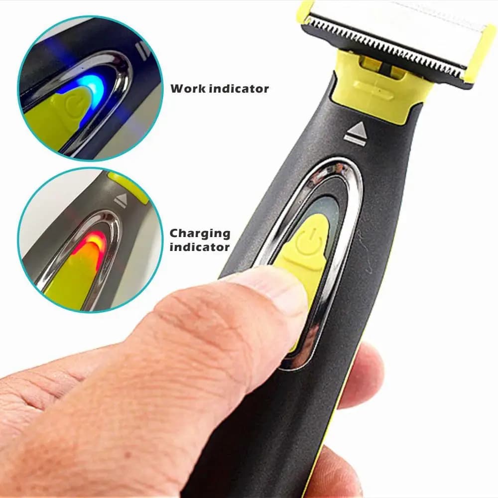 MLG USB Rechargeable étanche lavable Rechargeable rasoir électrique barbe rasoir corps tondeuse homm