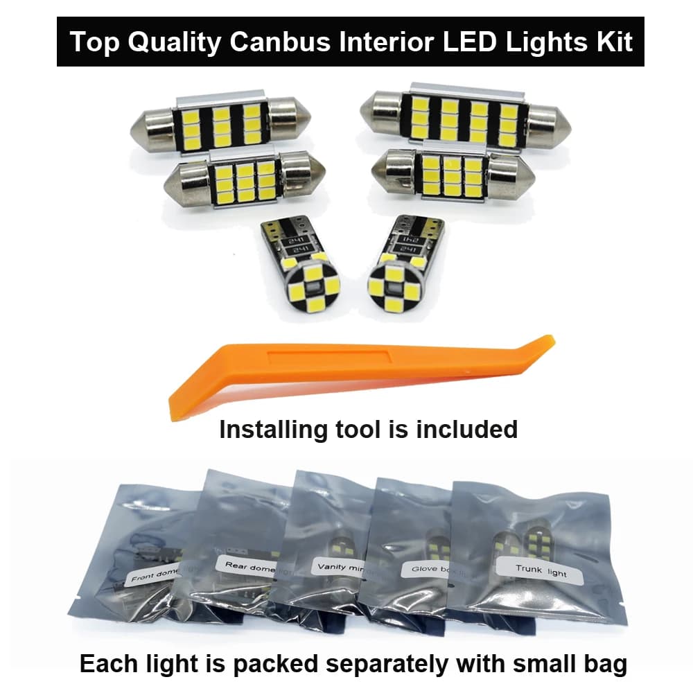 Zoomsee Kit d'éclairage intérieur LED pour Toyota Aygo 2005-2013 2014 2015 2017 2020 2021 Canbus voi