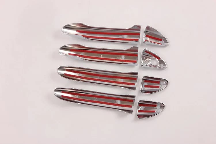 Couvercle chromé de poignée de porte de voiture, garniture de style, superpositions, accessoires pou