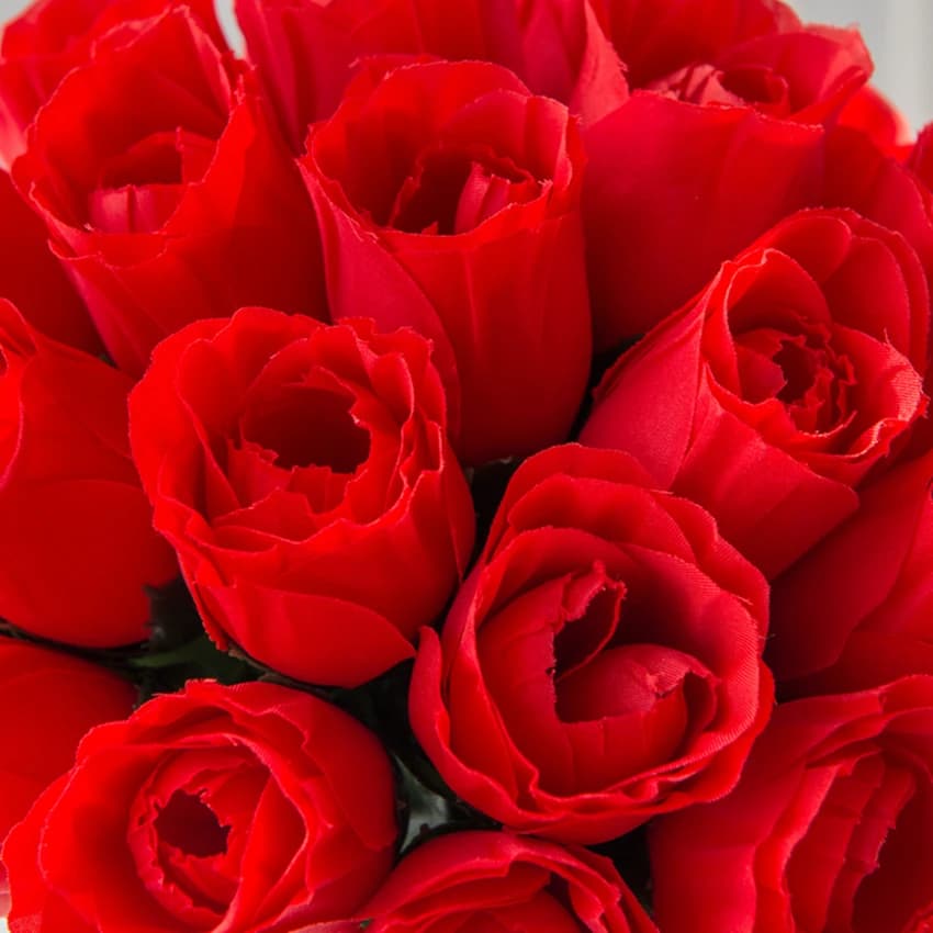 Vase Bouquet de Roses rouges, 10 pièces, pour décoration de maison, jardin, mariage, couronnes décor