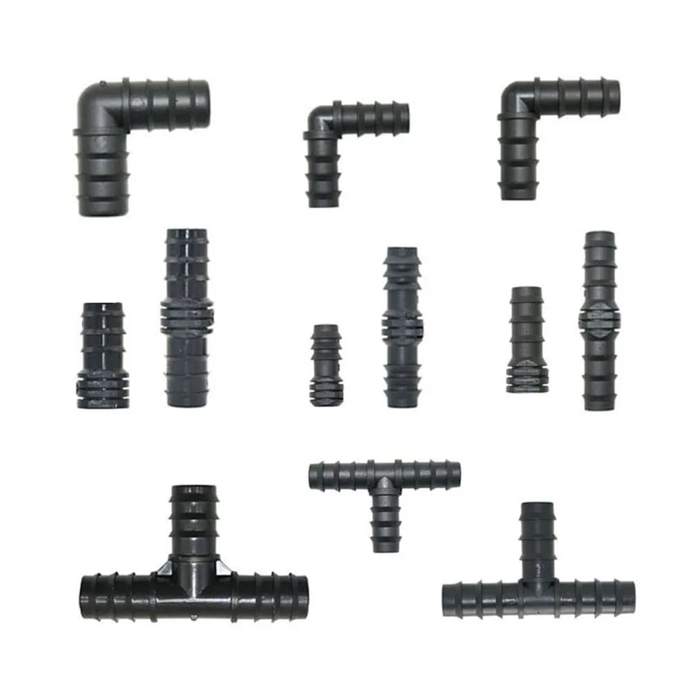Joendoc4-Connecteur de tuyau d'irrigation goutte à goutte en PE, 16mm, 20mm, 25mm, coude en T, répar