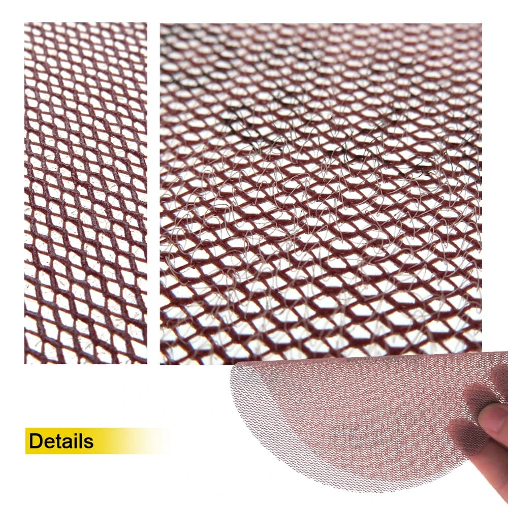 20 PC 6 pouces 150mm crochet boucle maille sans poussière Anti-blocage papier de verre abrasif 80-60