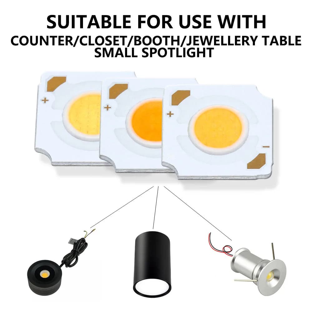 5 pièces LED COB Bridgelux cristal 1835 puce matrice lampe perles 3-7W 12V 600mA blanc chaud froid p