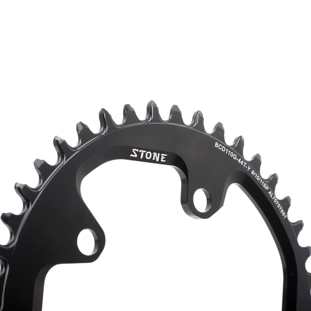 Plateau de vélo simple circulaire en pierre CNC, 34-60T, BCD110, gravier JOWheel pour GRX jasbardage