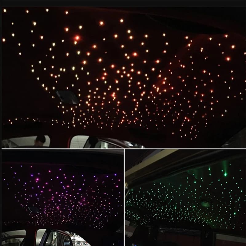 Lumière LED ciel étoilé 6W, accessoires de décoration intérieure de voiture, plafonnier en Fiber opt