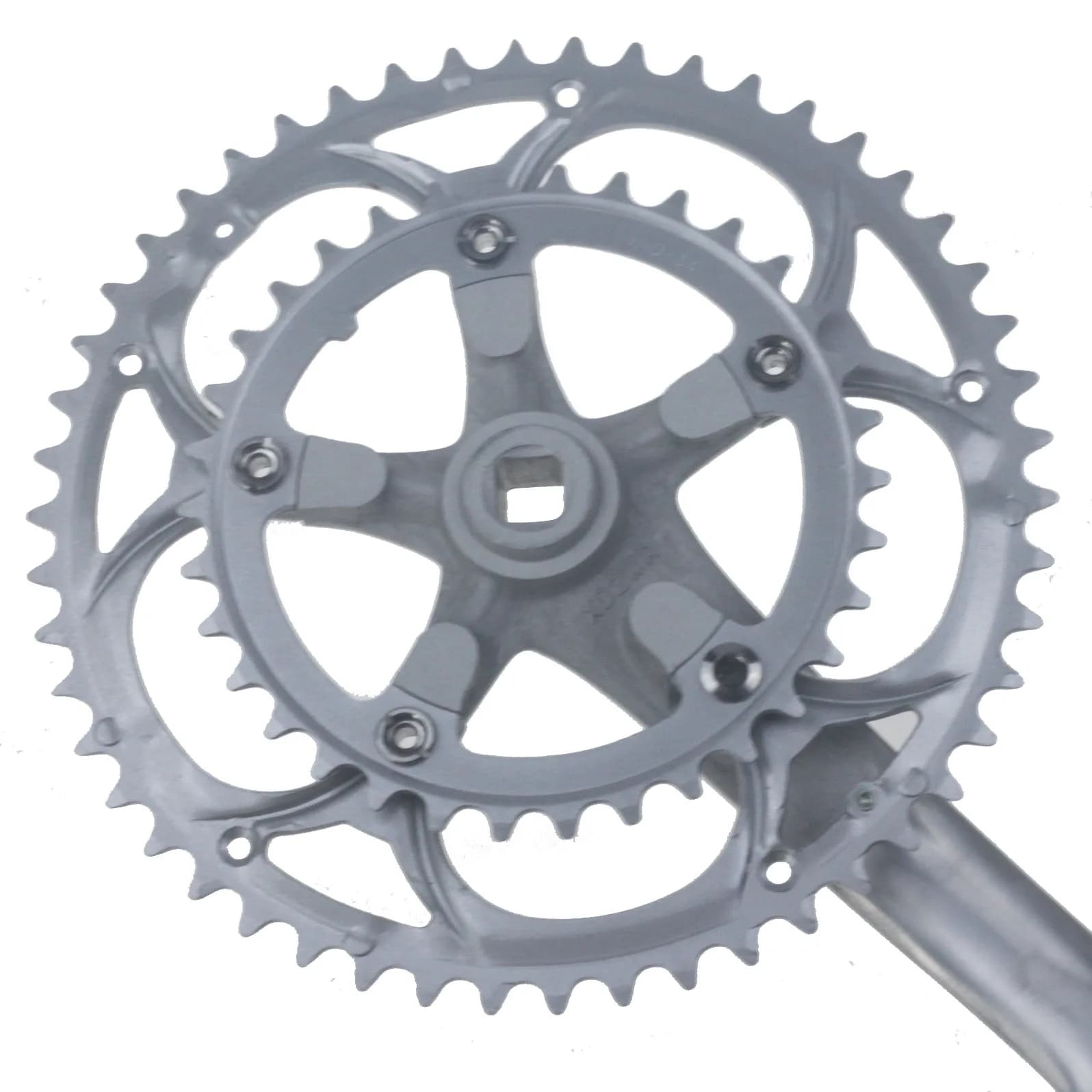 Pédalier de vélo de route en alliage d'aluminium 50-34T 8/9S, pignon à trou carré de 170mm, accessoi