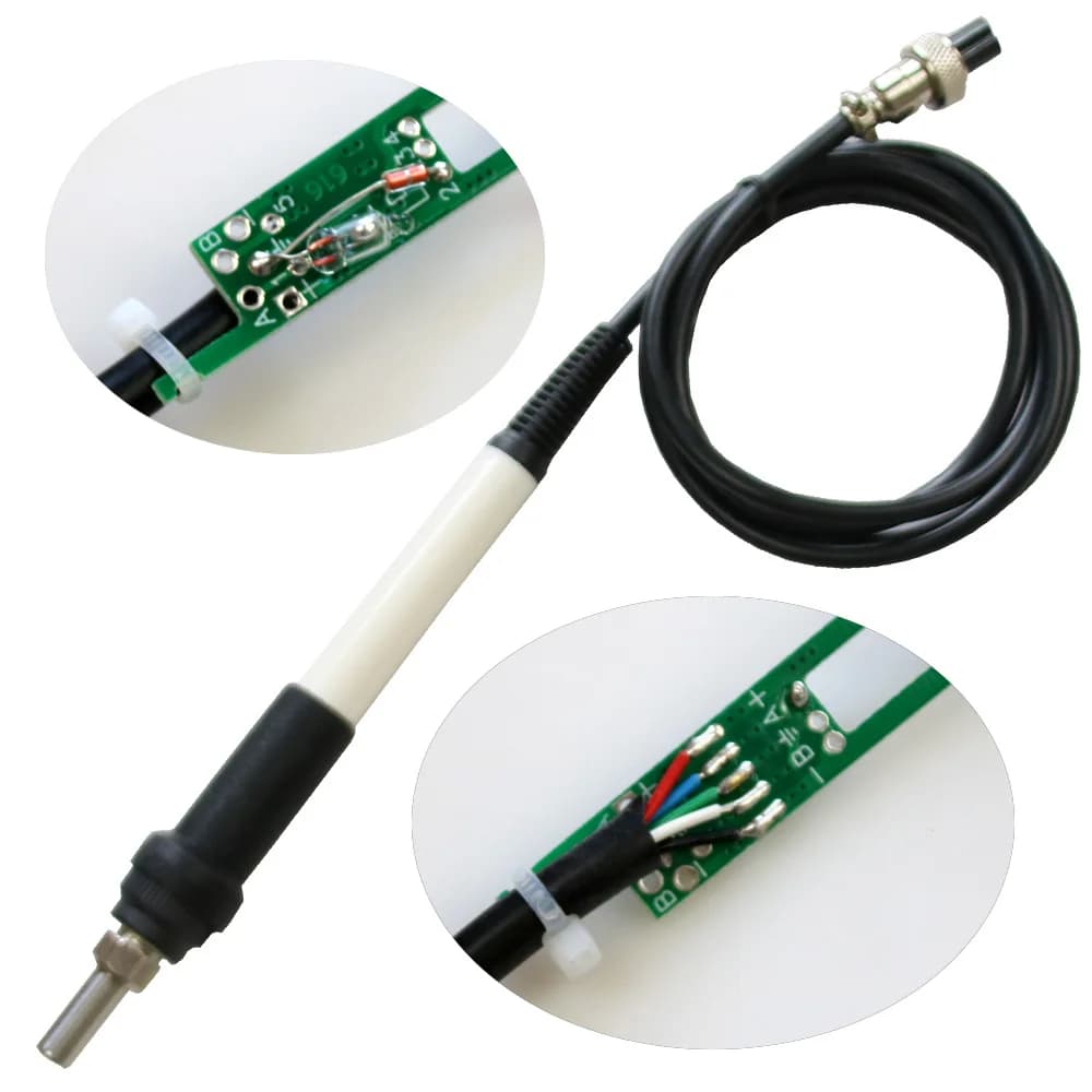 QUECOO 5pin T12-M8 9501 907 P9 poignée 1.1m pour station de fer à souder STM32 T12-955/958 températu