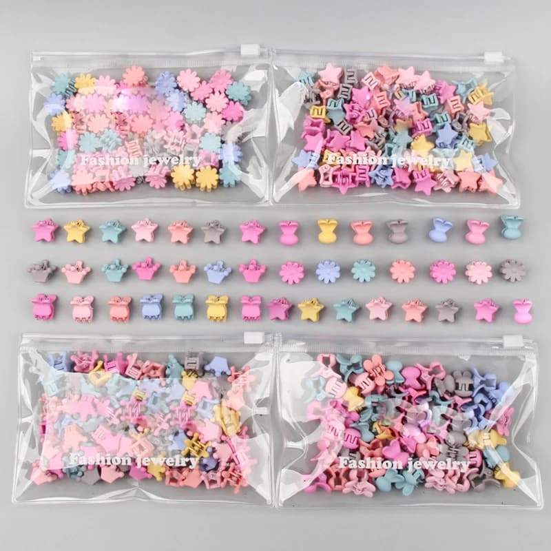 30 pièces/sac Mini pinces à cheveux mignonnes pour filles bébé épingle à cheveux colorée dessin anim