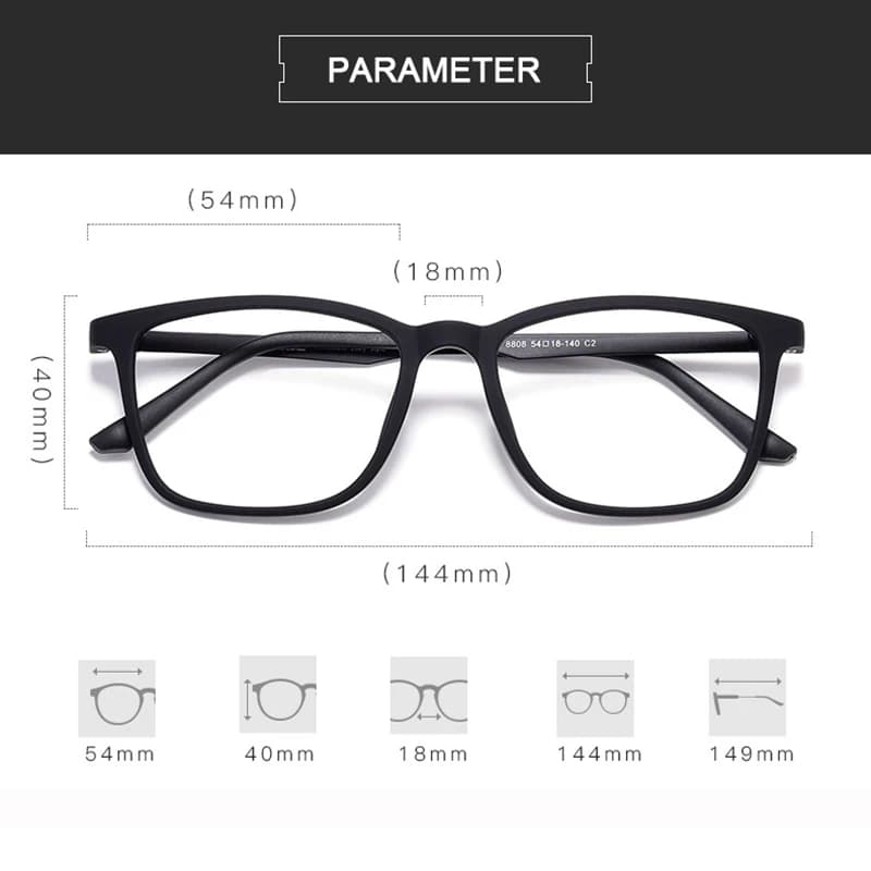 Monture de lunettes, matériau Super Flexible et Durable, monture de lunettes, Prescription optique, 