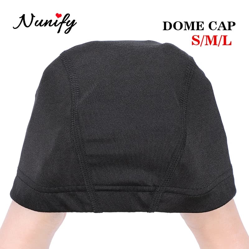 Nunify 1 pièces S M L vente en gros Spandex dôme casquette pour Bonnet Perruque noir filet à cheveux