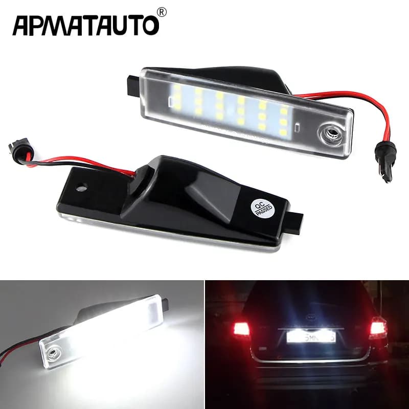 Lampe LED pour plaque d'immatriculation, 2 pièces, pour TOYOTA Hiace S.B.V/Highlander/RAV4/Land Crui