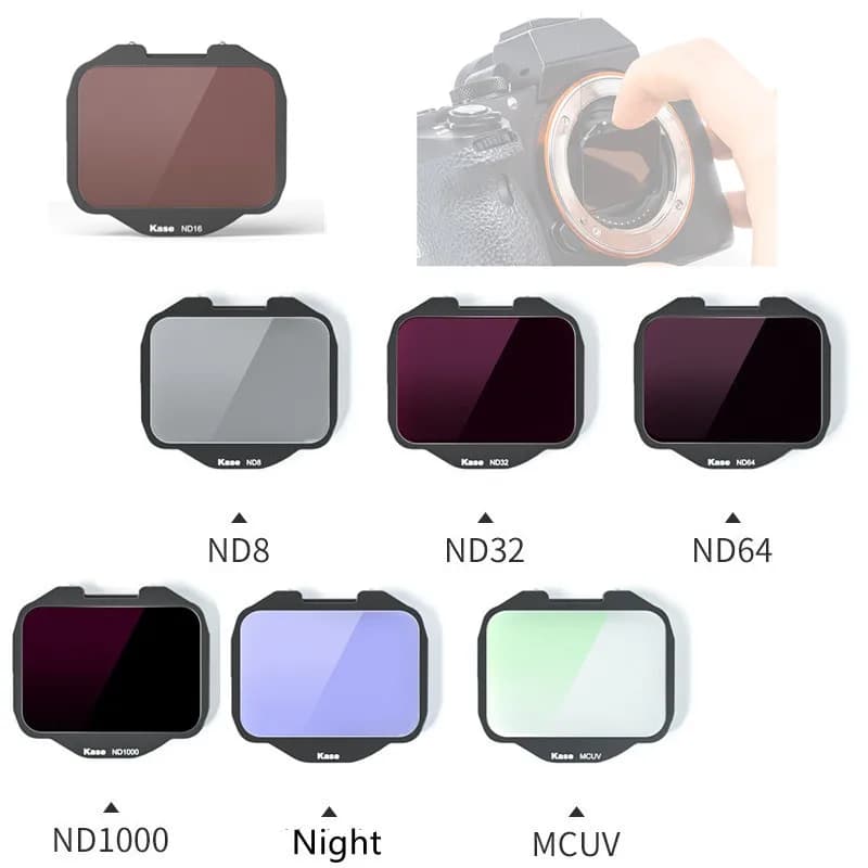 Filtre d'objectif CMOS à clipser MC UV ND8 ND16 ND32 ND64 ND1000, filtre de nuit pour Sony A7R II II