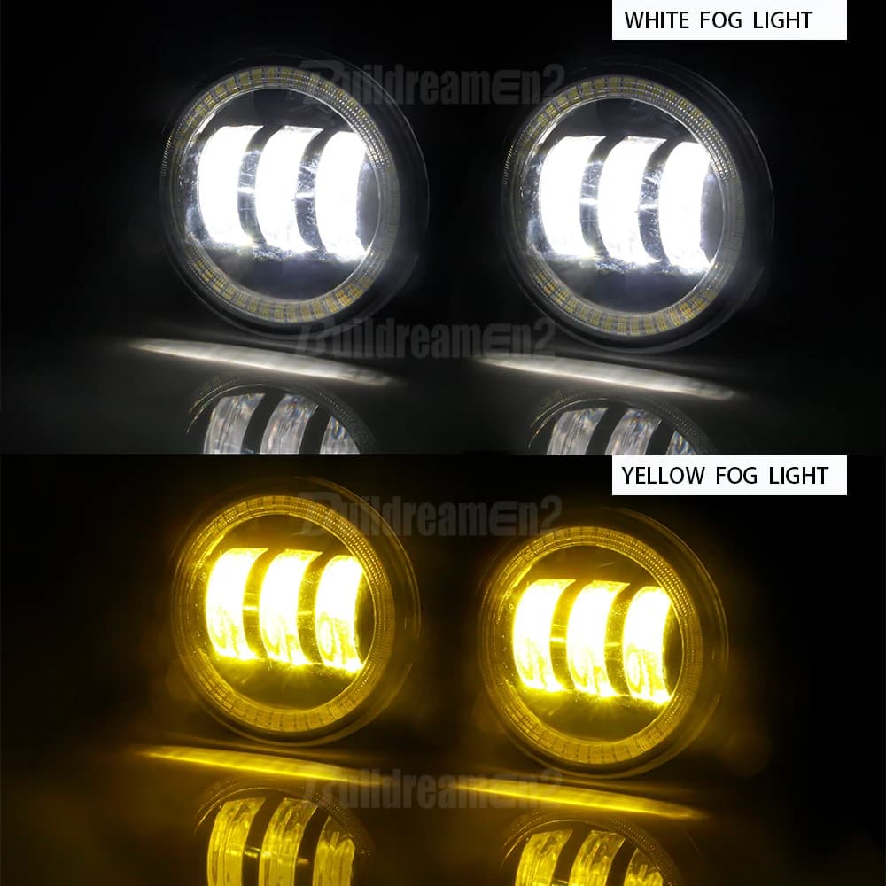 2 X phare antibrouillard Angel Eye pour Subaru Forester WRX STI Impreza XV BRZ Justy Outback Legacy 