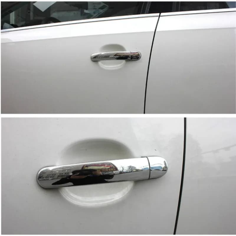 Autocollants de style pour poignée de porte de voiture, noir brillant, Chrome, pour VW Golf 4 MK4 Vo