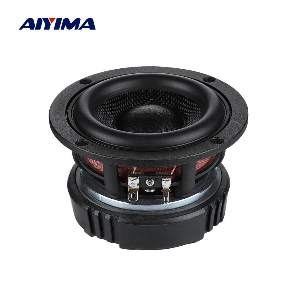 AIYIMA 1 PC 4.5 pouces caisson de basses haut-parleur Hifi 4/8 Ohm 50 W bassin en fibre de verre bas