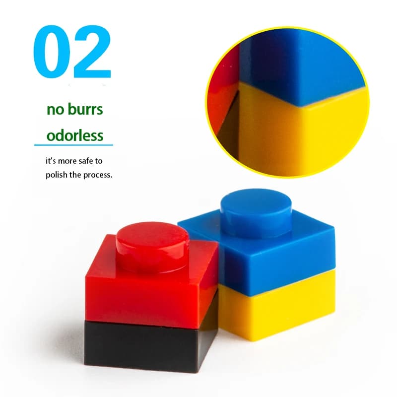 Aquaryta 1000 pièces briques de Construction mince 1X1 en vrac Compatible avec Logo 3024 Assemblage 