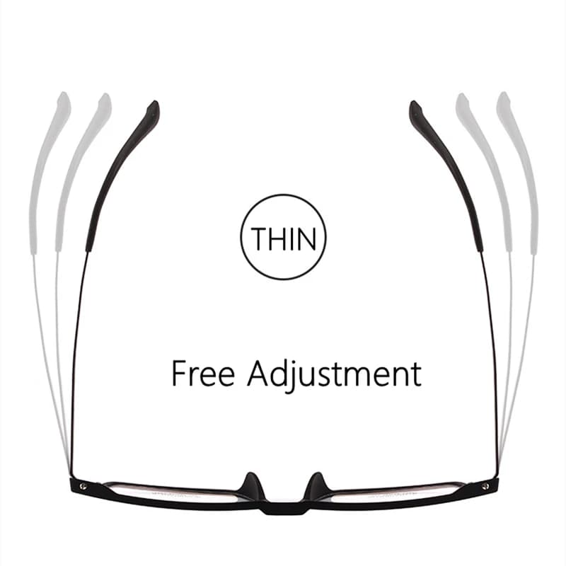 YIMARUILI hommes ultraléger confortable lunettes grande taille TR90 titane myopie hypermétropie opti