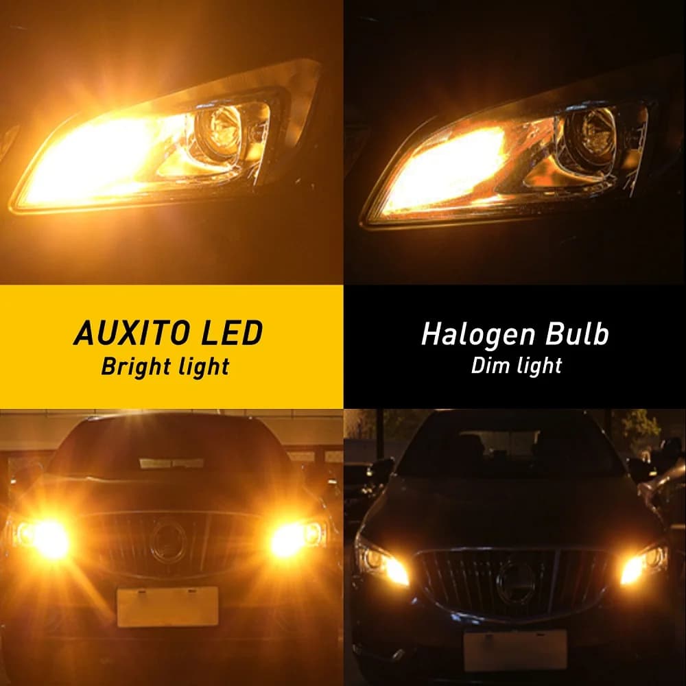 AUXITO – ampoule de clignotant de voiture, 2x1156 BAU15S PY21W LED Canbus, pas d'hyper Flash BA15S P
