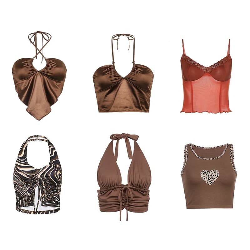 T-shirt Bustier pour bébé des années 90, vêtements pour Corset Y2k, débardeur Sexy, haut court pour 