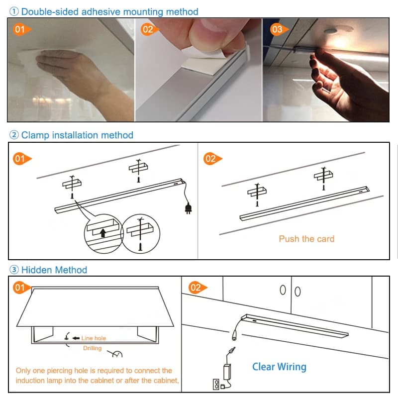 5V USB LED bande lampe de bureau interrupteur de balayage manuel capteur de mouvement lampe de Table