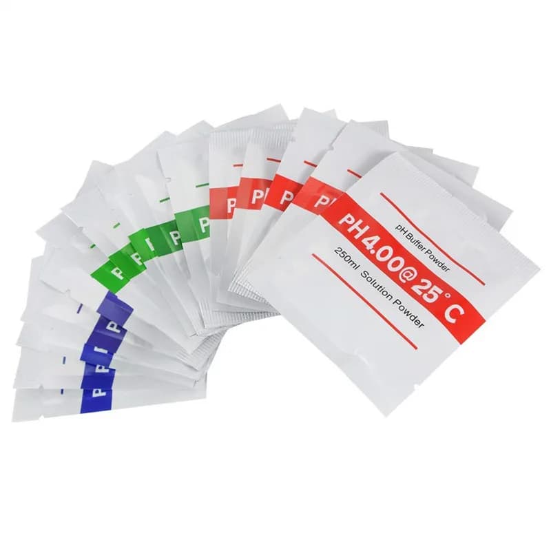 Buffet en poudre pour solution d’étalonnage, testeur PH, 4,01, 6,86, 9,18, 15 pièces/sachets, mesure
