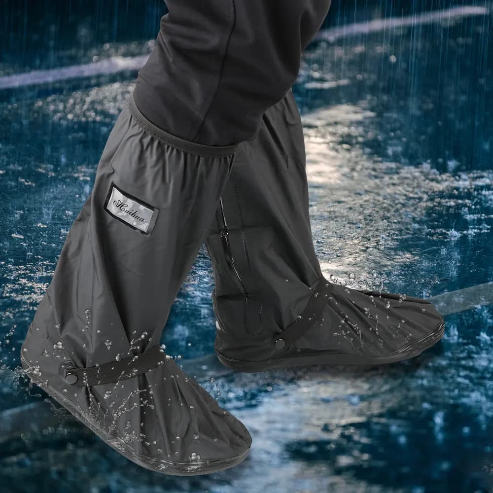 Couvre-chaussures de pluie réutilisables pour moto, Scooter, Dirt Bike, couvre-bottes antidérapants,
