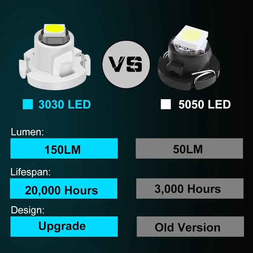 Ampoule LED T3 T4.2 T4.7 Canbus 3030SMD, 10 pièces, lumières intérieures de voiture, indicateur de t