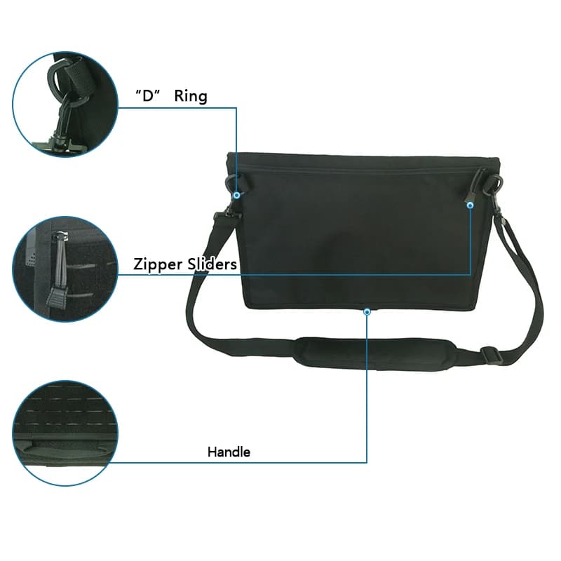 Molle-Sac à dos militaire pour ordinateur portable, sacs DulMessenger, ceinture banane, épaule, camp