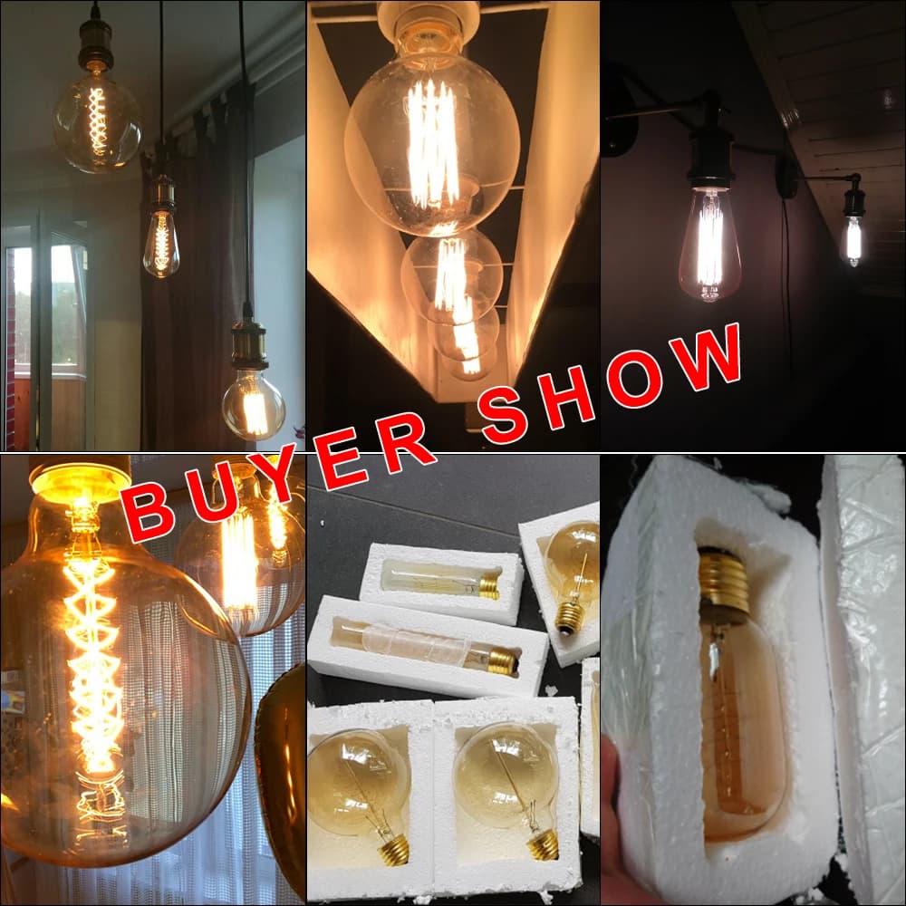 Ampoule Edison rétro Vintage E27 40w 220v, Ampoule Vintage, lampe Edison à Filament, ampoule à incan