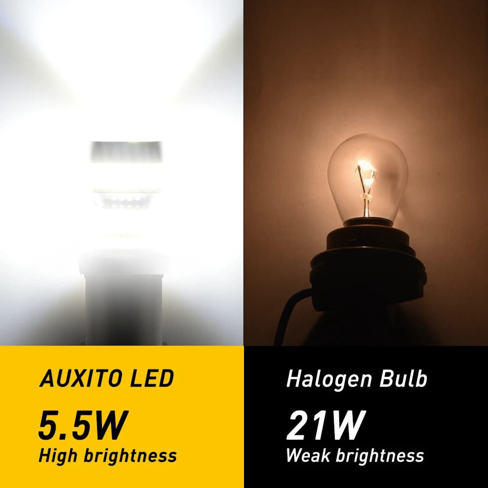 AUXITO 2 pièces P21W LED blanc Canbus sans erreur 1156 BA15S LED feu de recul DRL pour Skoda Octavia