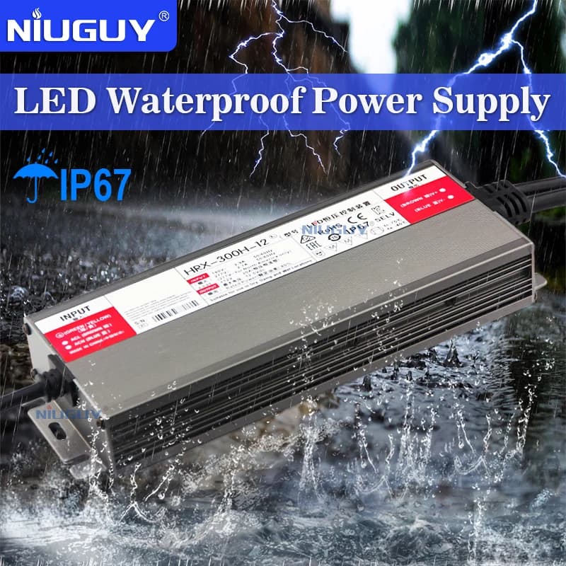 Transformateurs d'éclairage étanches AC 220V à DC 12 V 24V, alimentation de pilote LED 60W 100W 150W