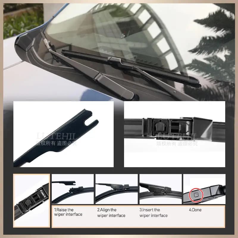 Pour Toyota C-HR CHR 2016-2023 2017 2018 2019 essuie-glace avant et arrière balais d'essuie-glace pa
