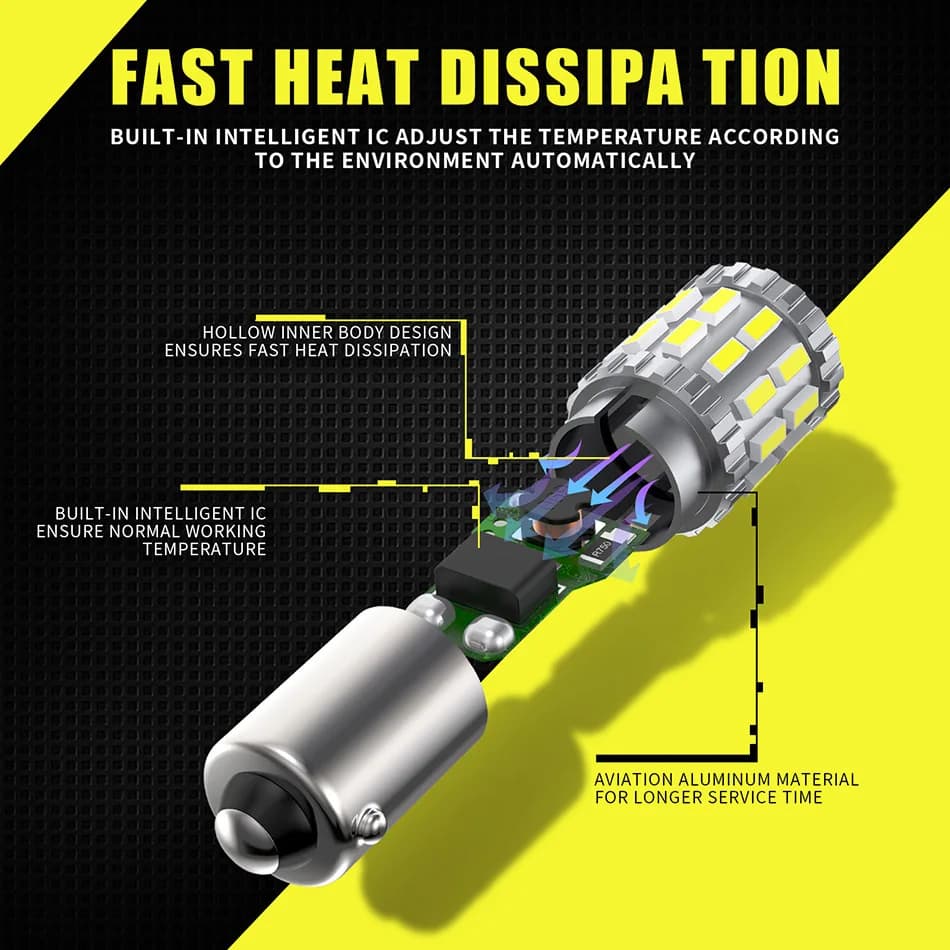 Super lumineux BA9S LED BAX9S H6W T4W BAY9S H21W ampoule 30-SMD voiture feux de recul Auto plaque d'