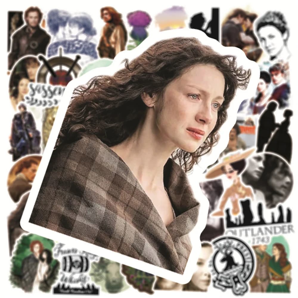 10/30/50 PIÈCES Classique Série TV Outlander Autocollants Étanches Bagages De Voyage Guitare Réfrigé
