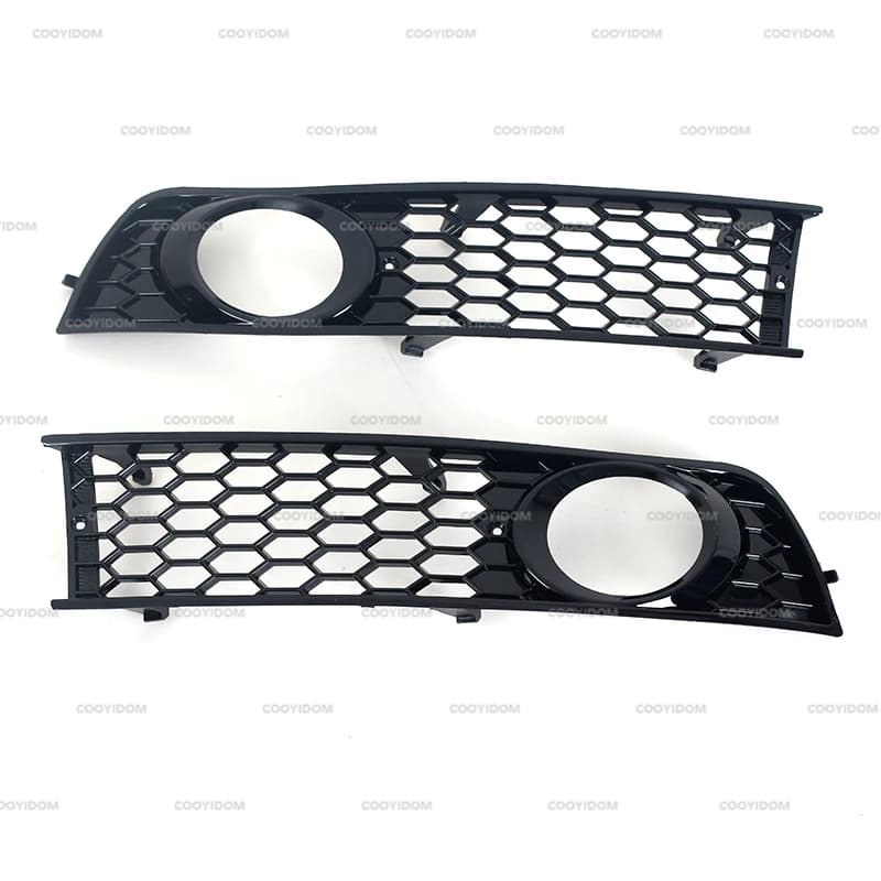 Grille de pare-chocs avant en accent d'abeille pour Audi, antibrouillard latéral, grille en maille, 