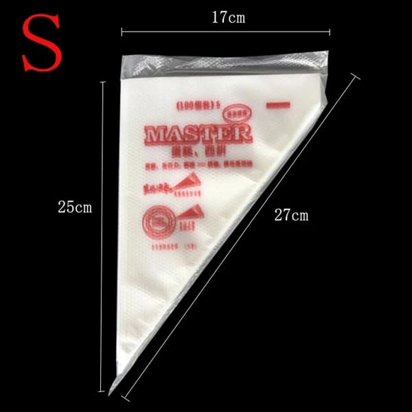 Sacs de décoration pour glaçage à la crème de poulet, 100 pièces/lot, S/M/L