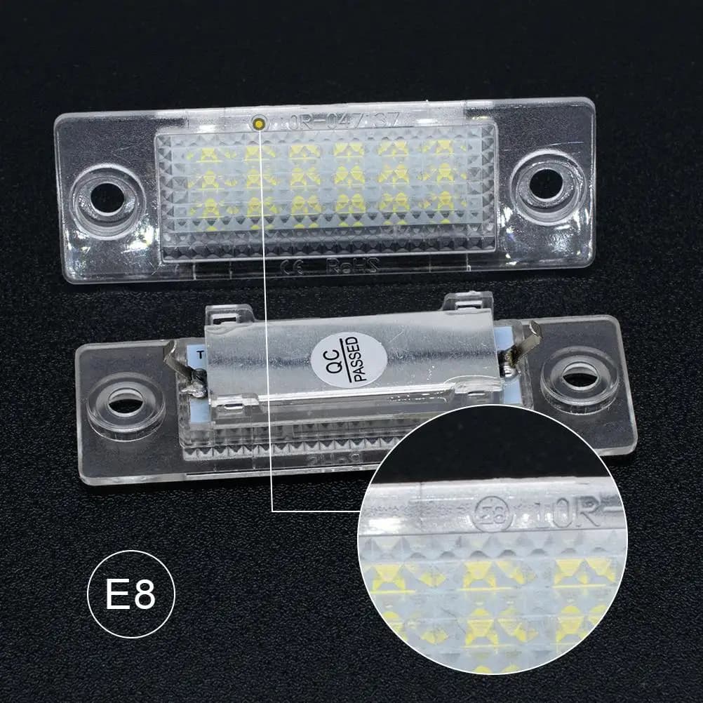 Lampe LED blanche Canbus pour plaque d'immatriculation, 2 pièces, pour VW TRANSPORTER T5 CADDY TOURA